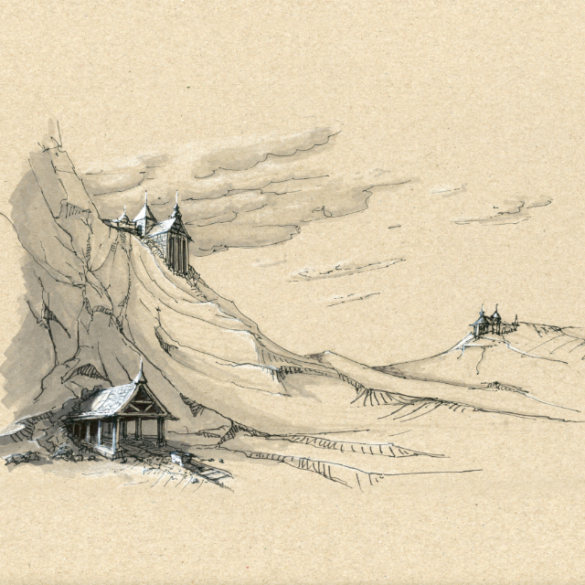 Pen and marker sketch